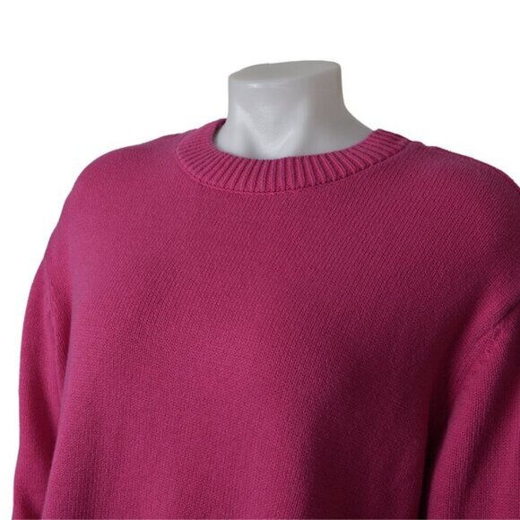 Gap Women's Crew Neck Sweater Pink Relaxed Fit Size Medium - Picture 5 of 15
